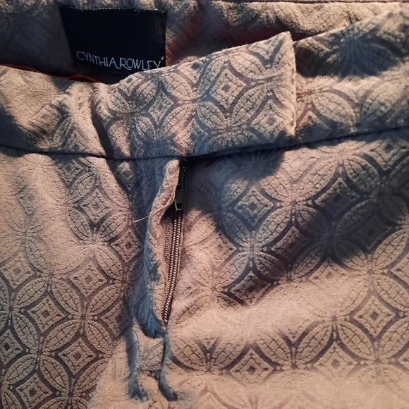 Cynthia Rowley Pants Women Size 2 Gray Tapered Zipper Leg Pockets - Picture 6 of 8